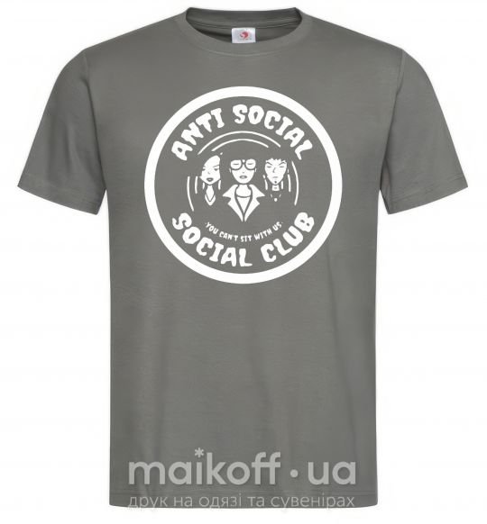 Чоловіча футболка Antisocial club Daria Графіт фото