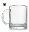 Чашка стеклянная Дарья лого Прозрачный фото