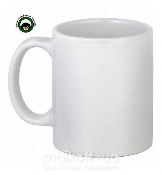 Чашка керамическая Дарья лого Белый фото