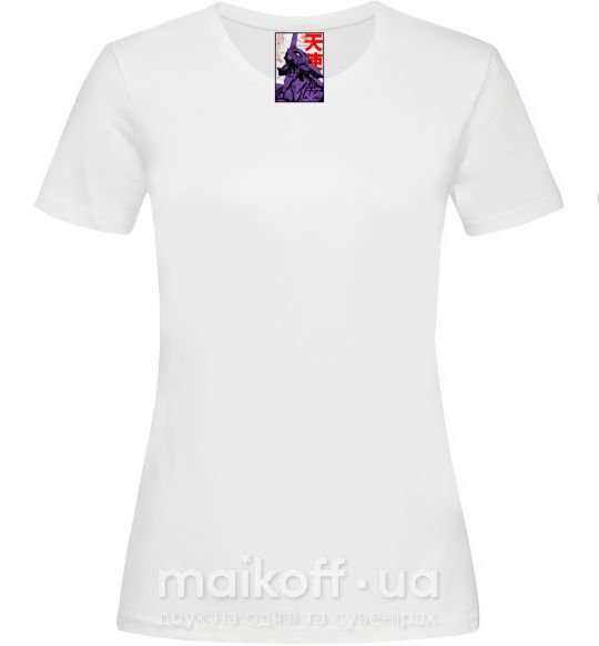 Женская футболка Evangelion Белый фото