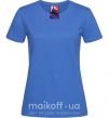 Жіноча футболка Evangelion Яскраво-синій фото