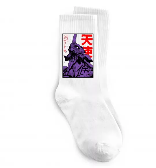 Шкарпетки Evangelion Білий фото