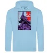 Мужская толстовка (худи) Evangelion Голубой фото