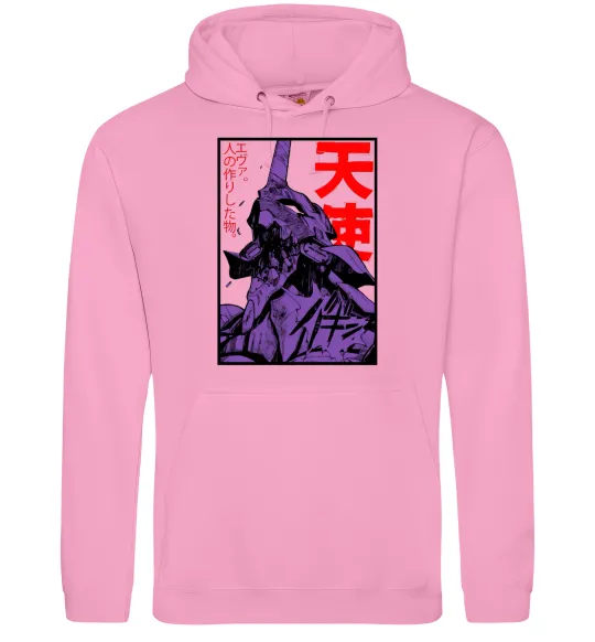 Женская толстовка (худи) Evangelion Розовый фото