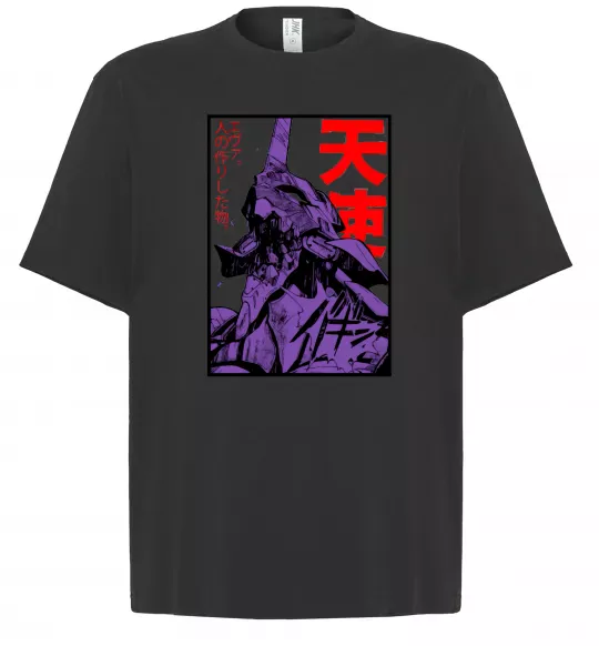 Футболка Оверсайз Evangelion Черный фото