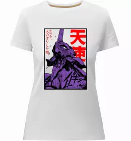 Жіноча преміум футболка Evangelion neon genesis Чорний фото