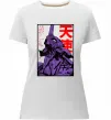 Жіноча преміум футболка Evangelion Білий фото