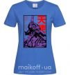 Женская футболка Evangelion Ярко-синий фото