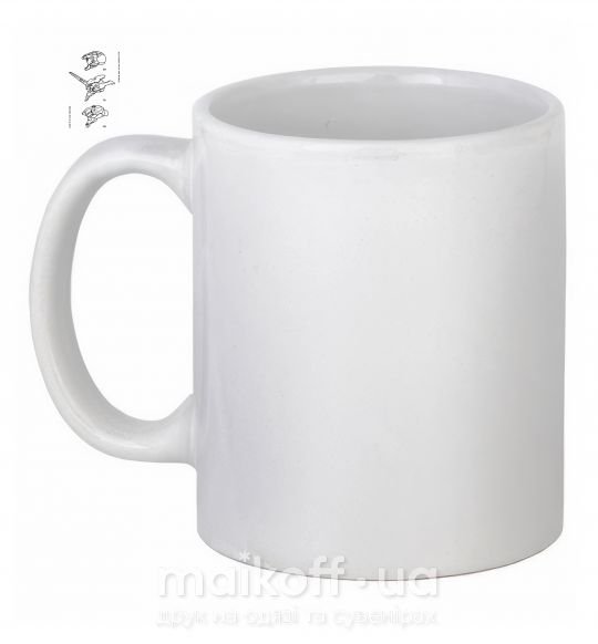 Чашка керамічна Evangelion HELMETS аниме Білий фото