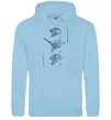 Мужская толстовка (худи) Evangelion HELMETS аніме Голубой фото