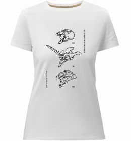 Женская премиум футболка Evangelion HELMETS аніме