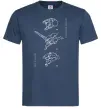 Мужская футболка Evangelion HELMETS аніме Темно-синий фото