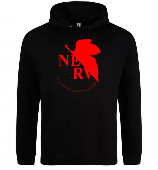 Жіноча толстовка (худі) Evangelion аніме Евангеліон Чорний фото