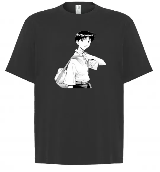 Футболка Оверсайз Daco Евангеліон Черный фото