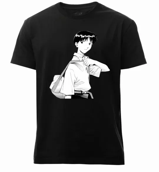 Чоловіча преміум футболка Daco Евангеліон Чорний фото