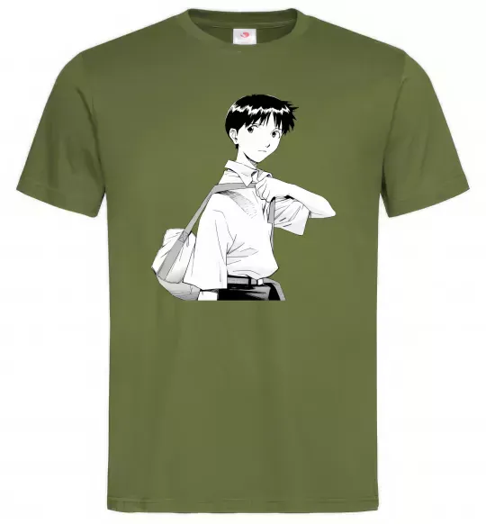Мужская футболка Daco Евангеліон Оливковый фото
