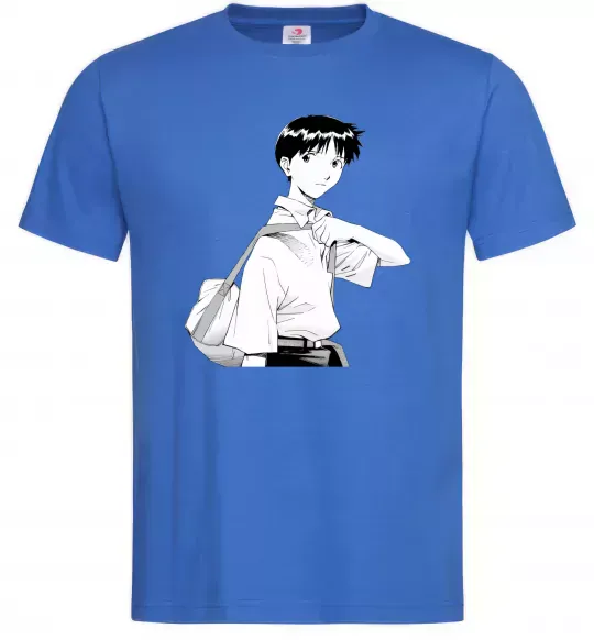 Мужская футболка Daco Евангеліон Ярко-синий фото