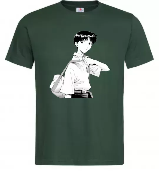 Мужская футболка Daco Евангеліон Темно-зеленый фото