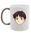 Чашка з кольоровою ручкою Evangelion Сінзді Срібло фото