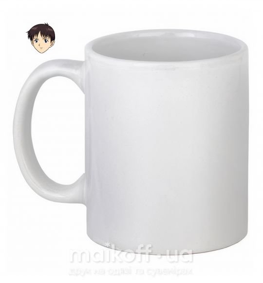 Чашка керамічна Evangelion Синзди Білий фото