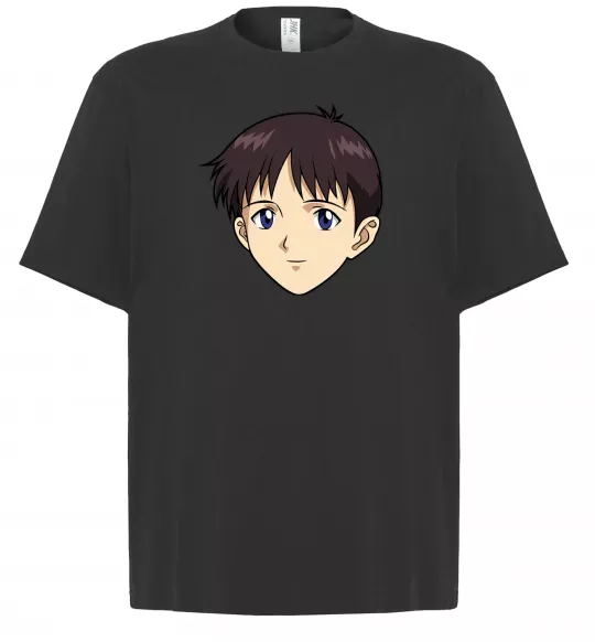 Футболка Оверсайз Evangelion Сінзді Чорний фото
