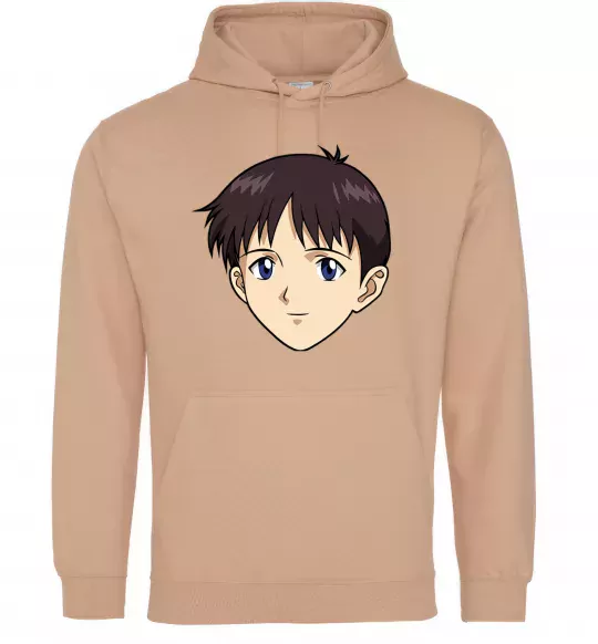 Чоловіча толстовка (худі) Evangelion Сінзді Пісочний фото