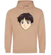 Женская толстовка (худи) Evangelion Сінзді Песочный фото