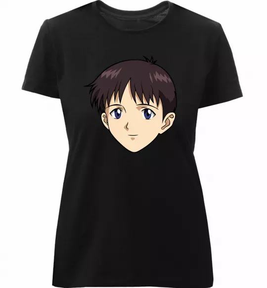 Жіноча преміум футболка Evangelion Сінзді Чорний фото