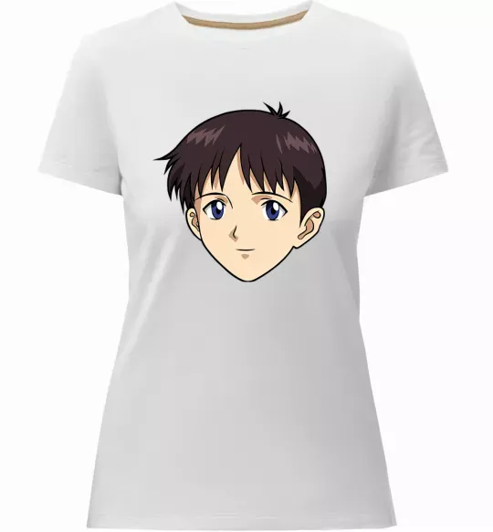 Жіноча преміум футболка Evangelion Сінзді Білий фото