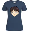 Жіноча футболка Evangelion Сінзді Темно-синій фото