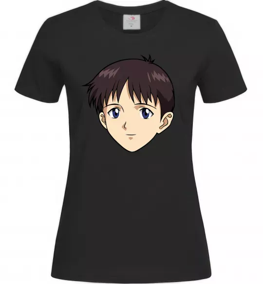 Жіноча футболка Evangelion Сінзді Чорний фото