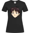 Жіноча футболка Evangelion Сінзді Чорний фото