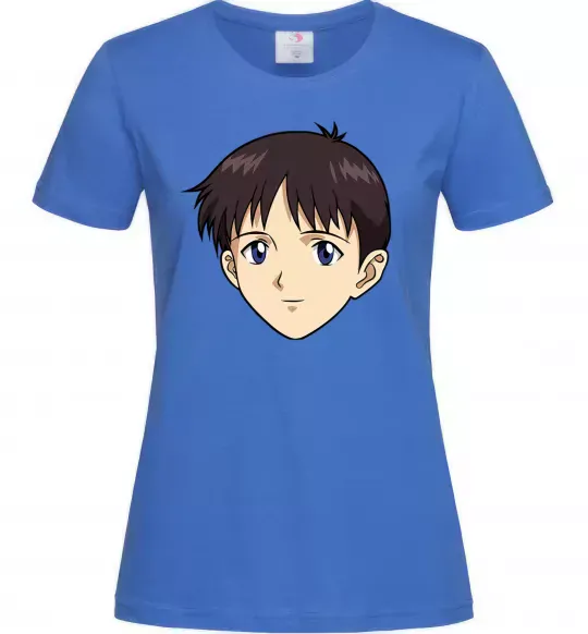 Жіноча футболка Evangelion Сінзді Яскраво-синій фото