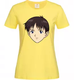Жіноча футболка Evangelion Сінзді Лимонний фото