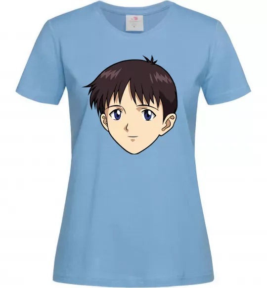 Жіноча футболка Evangelion Сінзді Блакитний фото