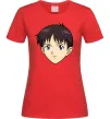 Жіноча футболка Evangelion Сінзді Червоний фото