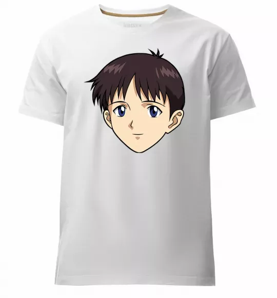 Чоловіча преміум футболка Evangelion Сінзді Білий фото