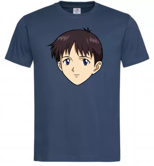 Чоловіча футболка Evangelion Сінзді Темно-синій фото