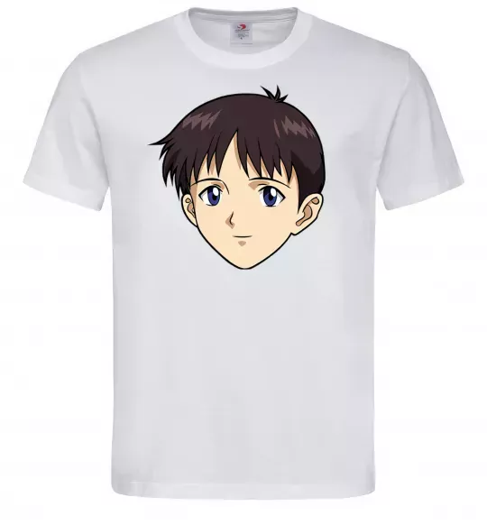 Чоловіча футболка Evangelion Сінзді Білий фото