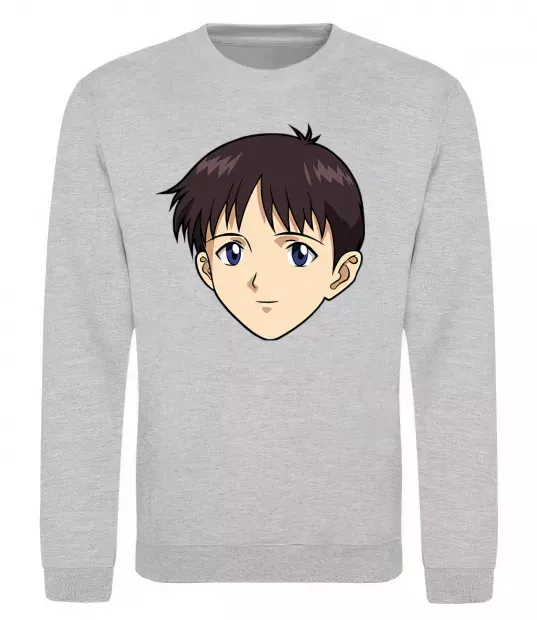 Свитшот Evangelion Сінзді Серый меланж фото