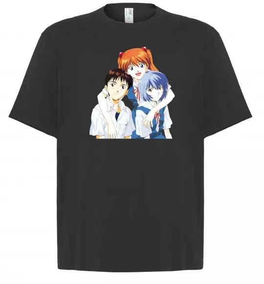 Футболка Оверсайз Аска Сіндзі Рей Чорний фото