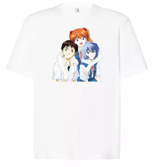 Футболка Оверсайз Аска Сіндзі Рей Білий фото