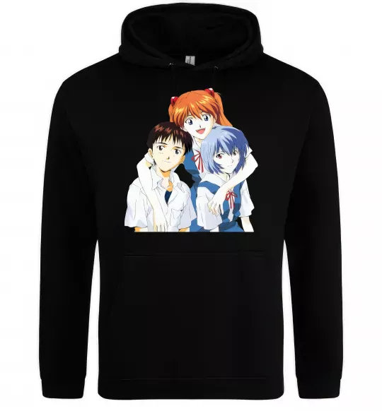 Мужская толстовка (худи) Аска Сіндзі Рей Черный фото