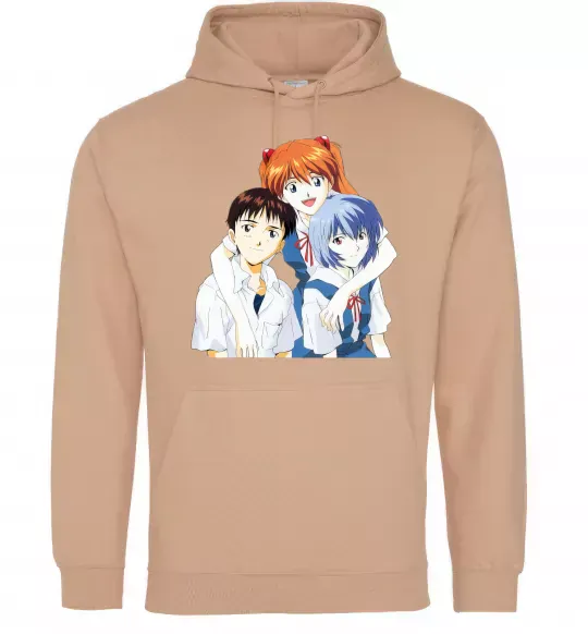 Мужская толстовка (худи) Аска Сіндзі Рей Песочный фото
