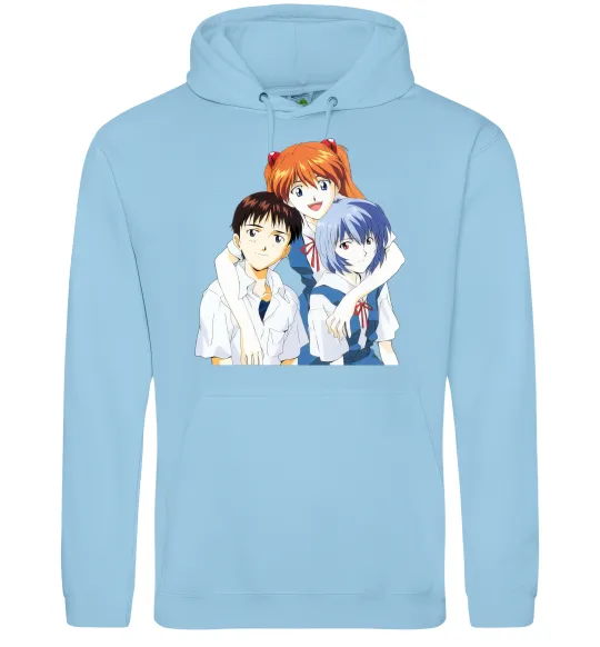 Мужская толстовка (худи) Аска Сіндзі Рей Голубой фото