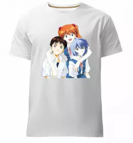 Мужская премиум футболка Eva 01 test type Черный фото