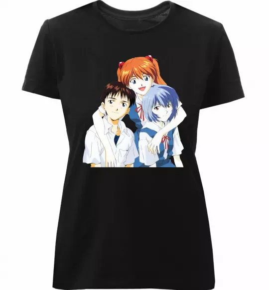 Женская премиум футболка Аска Сіндзі Рей Черный фото