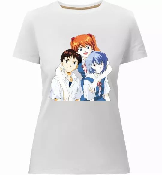 Женская премиум футболка Аска Сіндзі Рей Белый фото