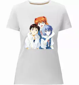 Жіноча преміум футболка Evangelion neon genesis Чорний фото