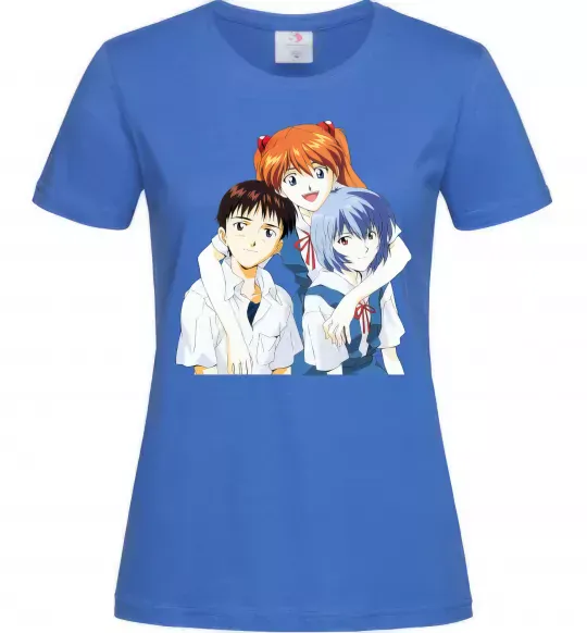 Женская футболка Аска Сіндзі Рей Ярко-синий фото